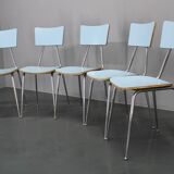 1970s Set of Five Dining Chairs , Italy