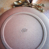 Set of 4 dessert plates in Grès du Marais
