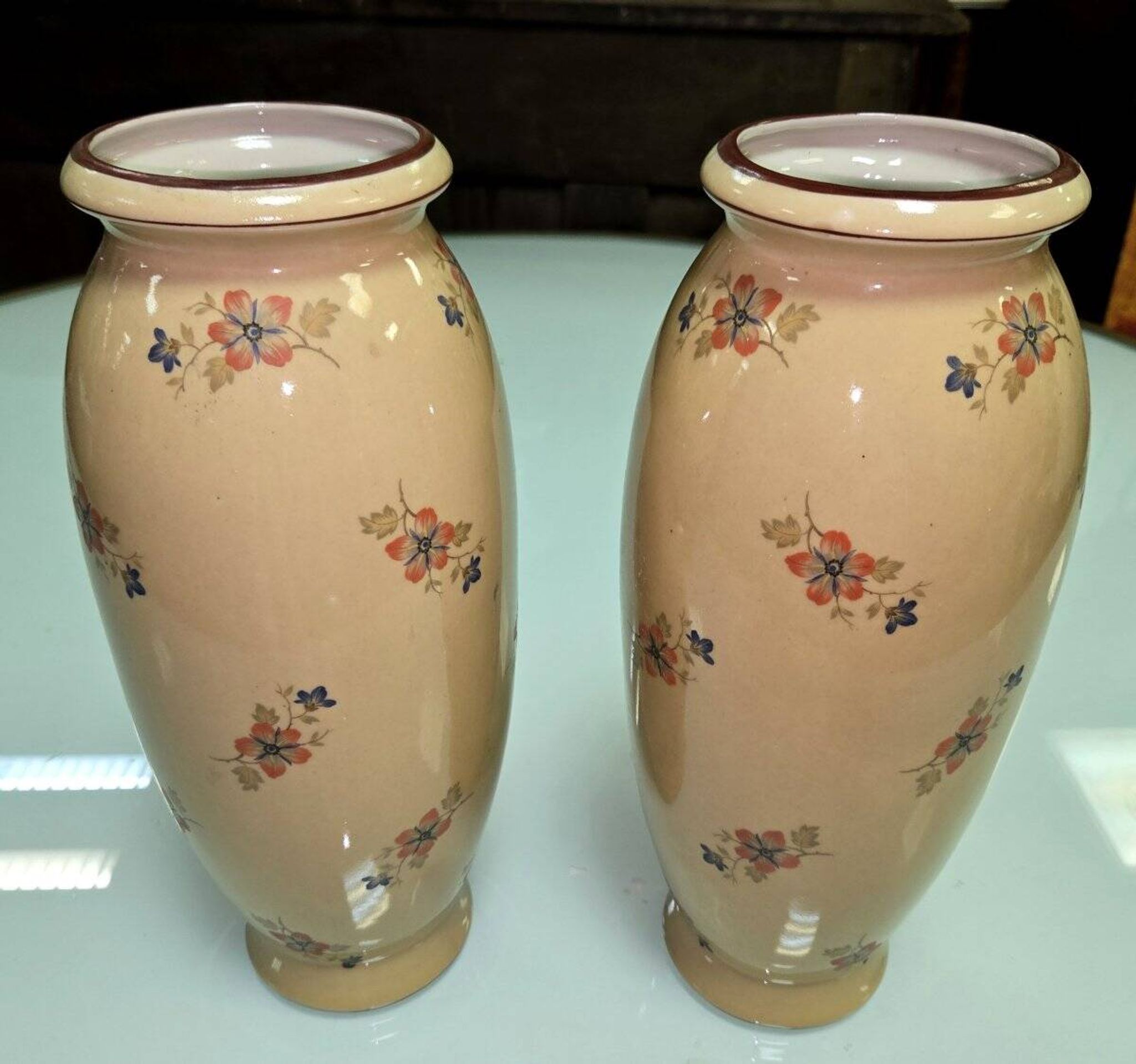 Paire de vases en ceramique d'aprés Jérome Massier