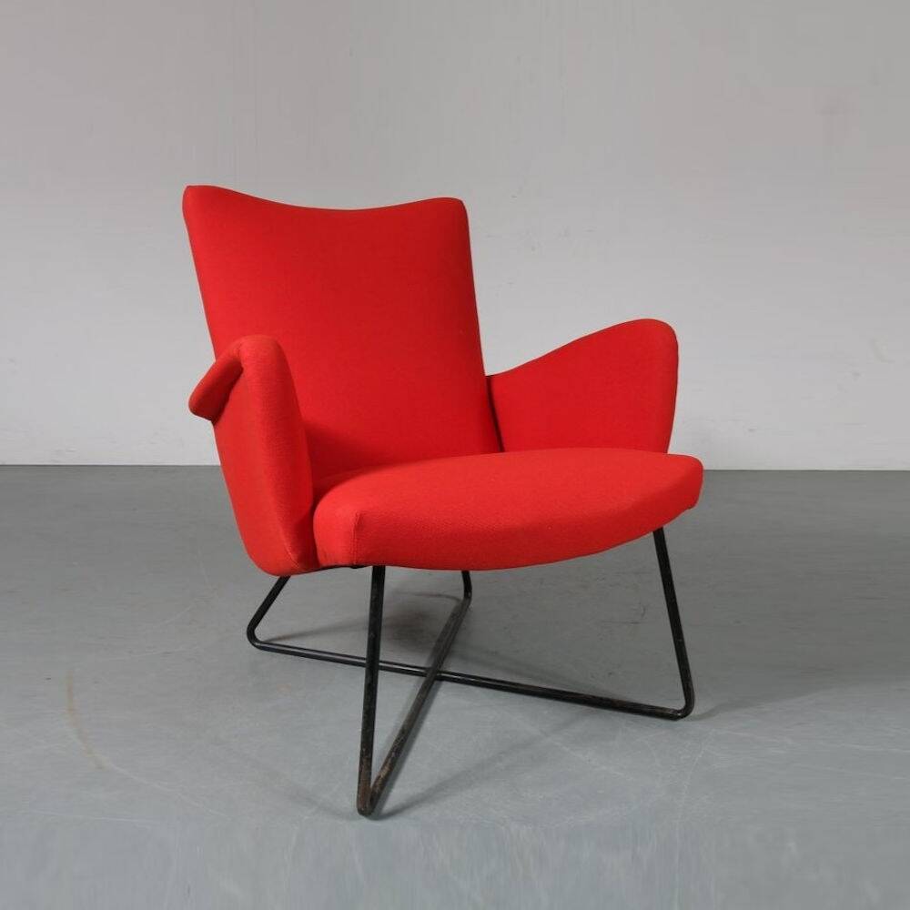 1950s Unique lounge chair in the style of Grete Jalk, Denmark