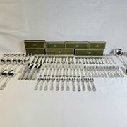 87-piece household cutlery set from Christofle, Versailles model, in metal.