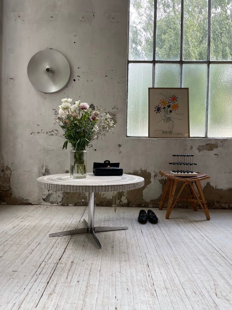 Heinz Lilienthal marble mosaic coffee table