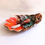 Butter dish with vintage Vallauris serving knife