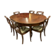 Table 6 feet Louis XVI and his six chairs