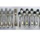 Lot of 10 soup spoons and 10 lunch forks, 800 silver.