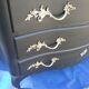 Black chest of drawers style L XV