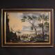 17th century Flemish painting, large landscape with sailing ships