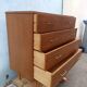 Vintage light oak chest of drawers