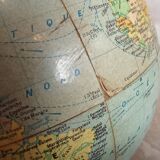 Old Girard and Barrère world map terrestrial globe
