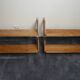 4 wooden wall shelves from the 1950