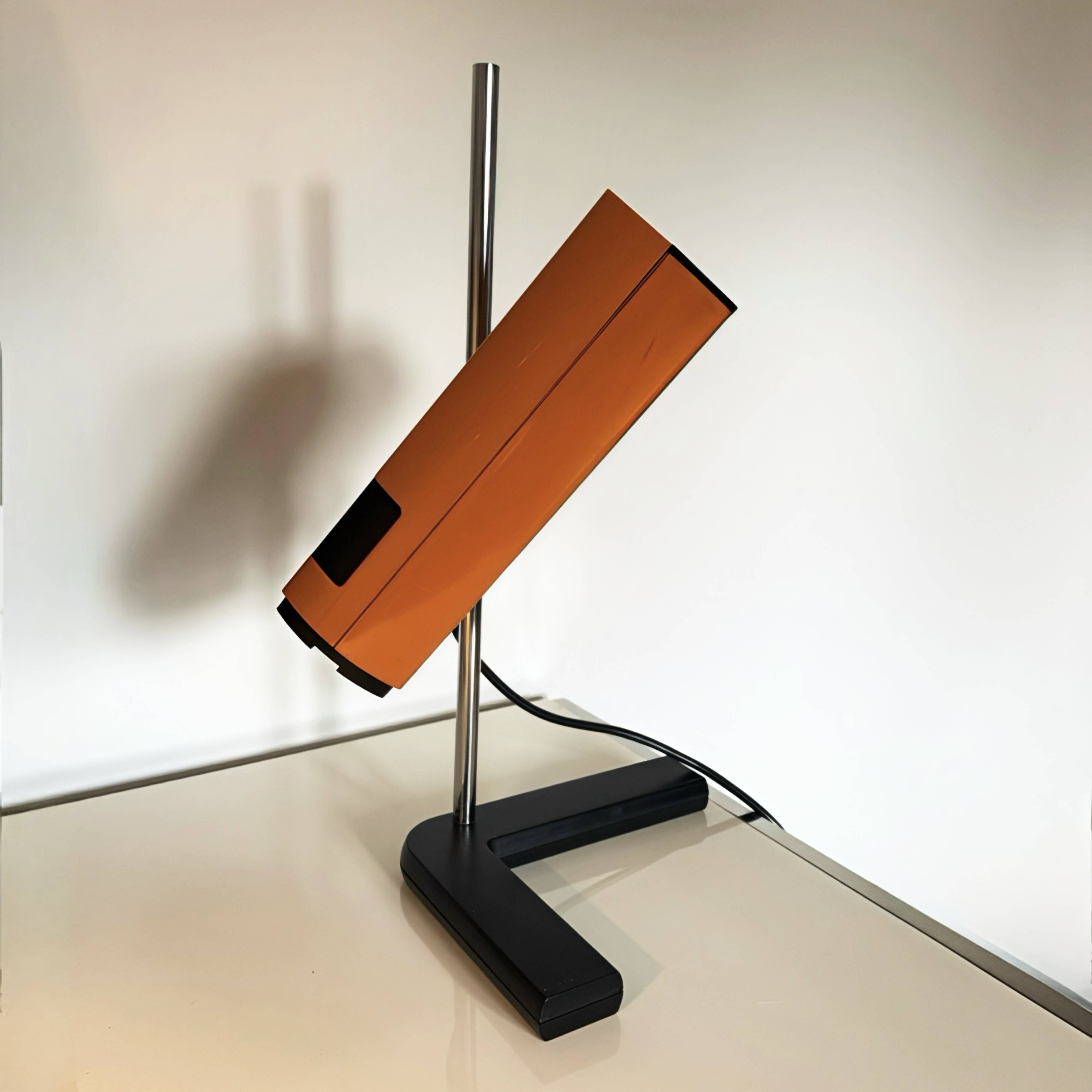 Orange Manade lamp by Jean René Talopp for Samp 70's
