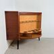 Vintage hoekkast met draaiende bar