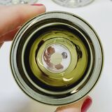 4 vintage whiskey glasses in smoked glass bubble design tapio wirkkala?