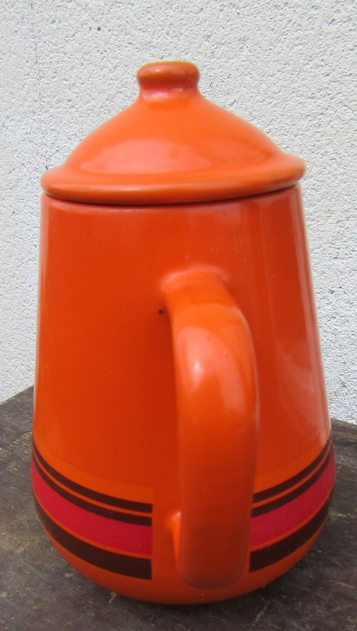 Vintage orange coffee maker