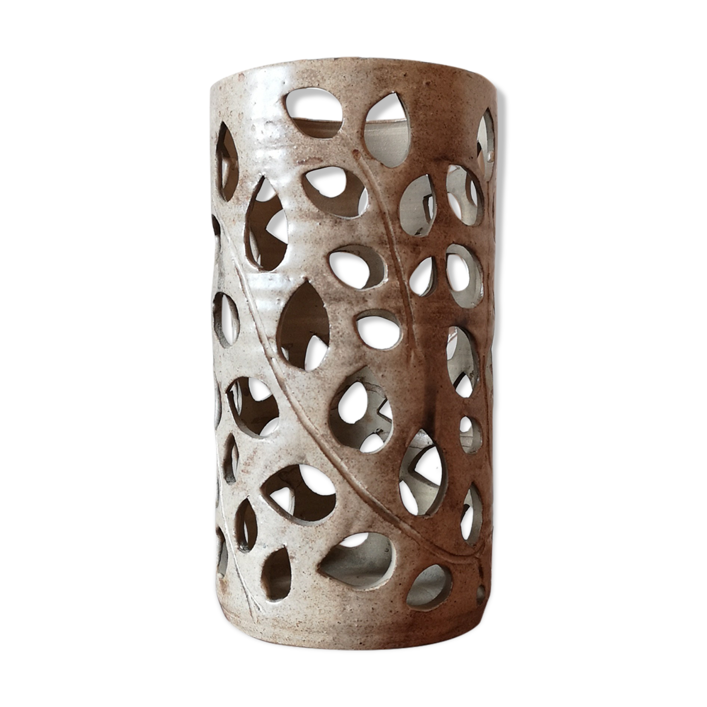 Umbrella holder or vintage vase for dried flowers in sandstone