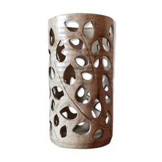 Umbrella holder or vintage vase for dried flowers in sandstone