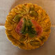 Set of 8 Sarreguemines barbotine dessert plates