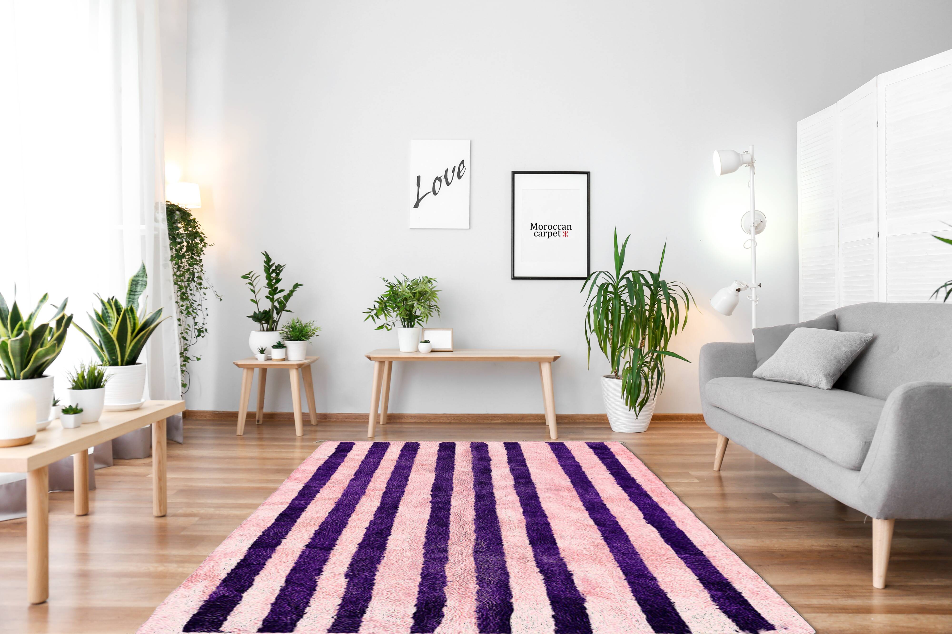 Salmon carpet 150x90cm