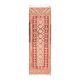 1970s Vintage Turkish Hand-Knotted Wool Cotton Orange Runner Rug 89x287