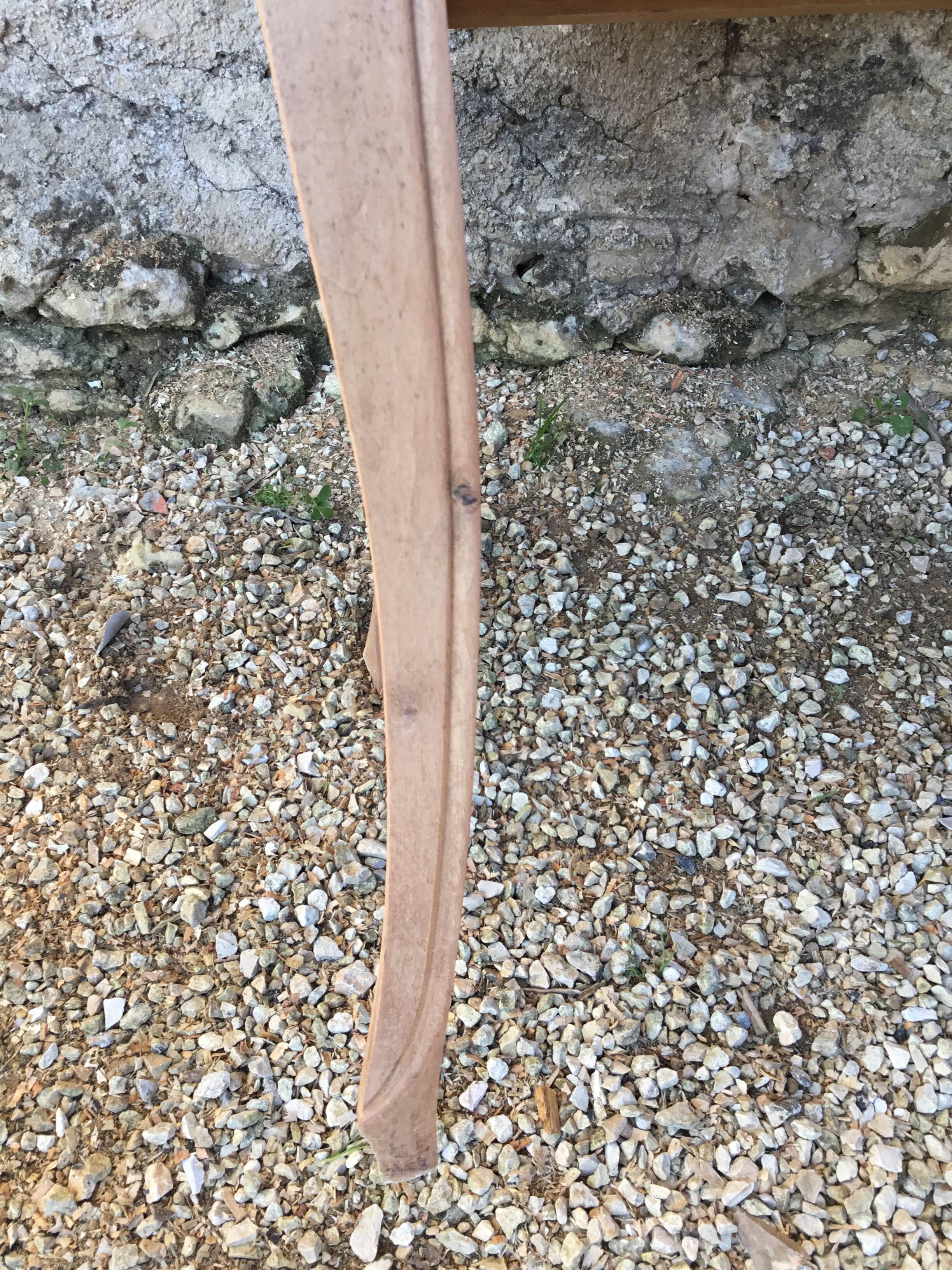 Louis XV style walnut chest of drawers stripped