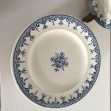 Set of 6 plates Terre de fer Rouen