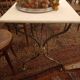 Table Bistrot Rectangulaire, Marbre Blanc