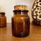 Brown glass jar