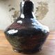 Handcrafted glazed terracotta vase
