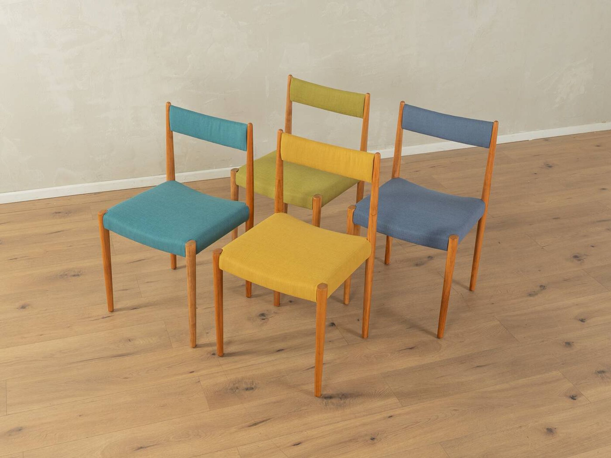 Chaises de salle à manger des années 1960, Lübke
