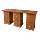 Solid wood desk in workshop/industrial style – very good condition