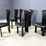 Vintage dining chairs by Pietro costantini, 1980s, set of 6
