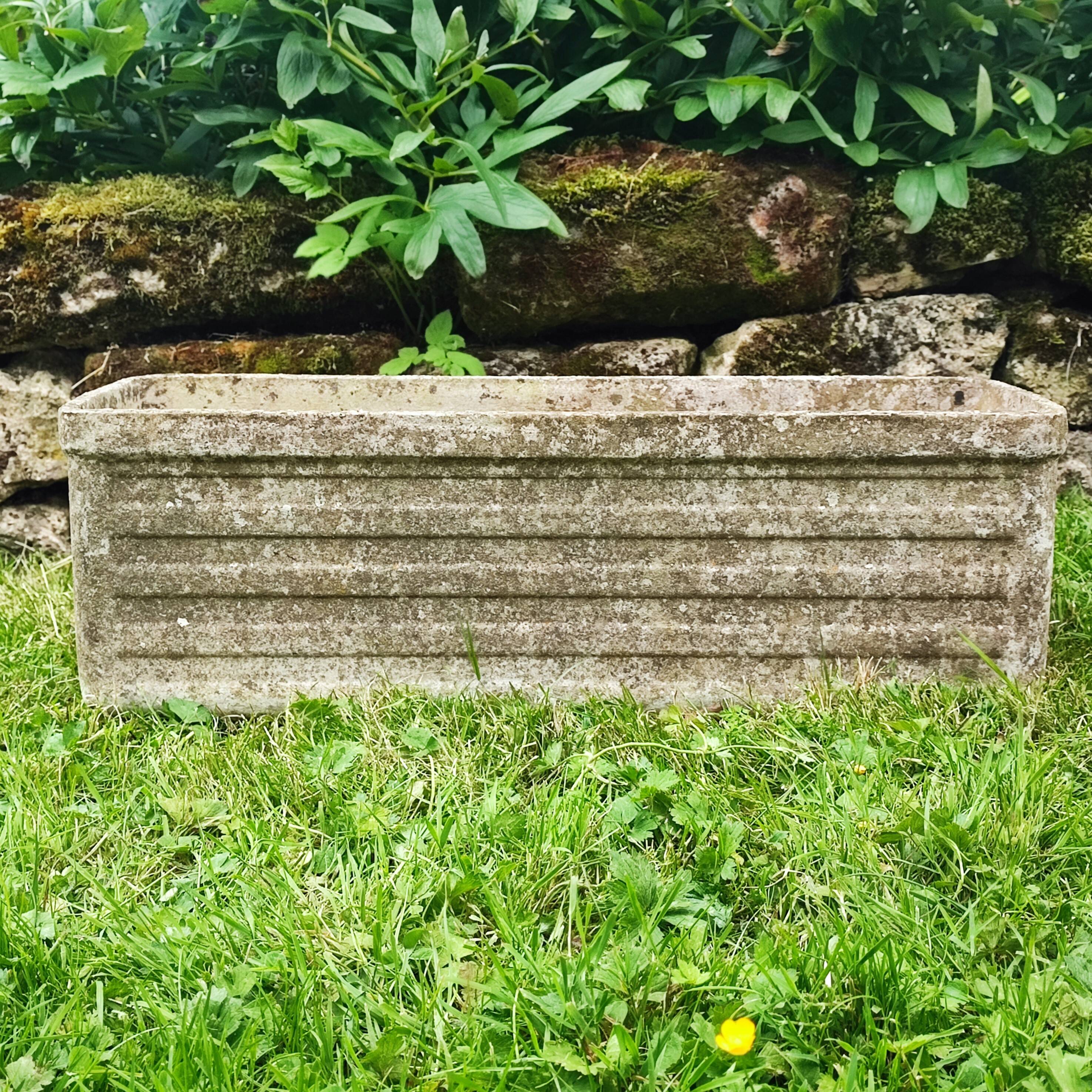 Vintage rectangular planter