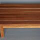 XL slatted teak bench from the 1960s