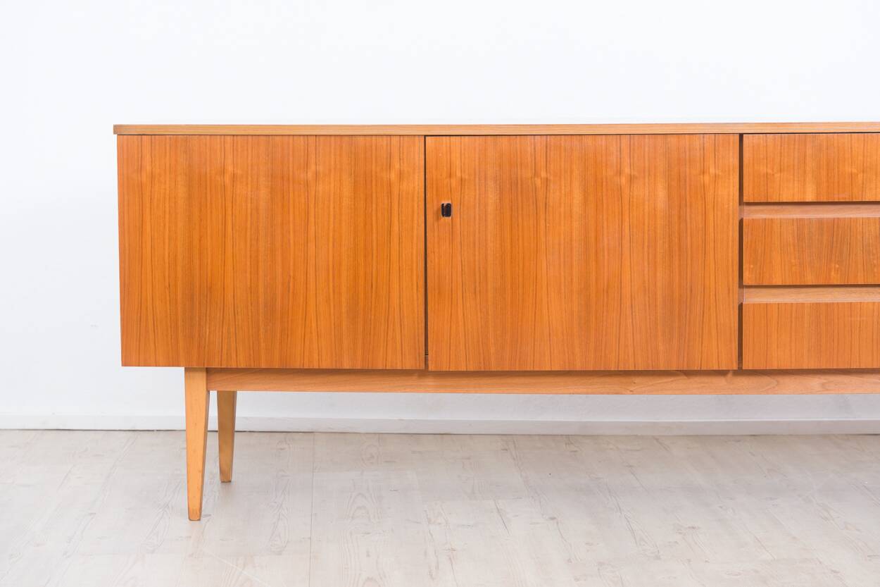 1960s walnut grand buffet, manufacturer Royal Sweden.