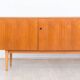 1960s walnut grand buffet, manufacturer Royal Sweden.