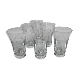 Set of 6 st. Louis crystal mugs