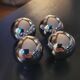 4 chrome brass furniture knobs