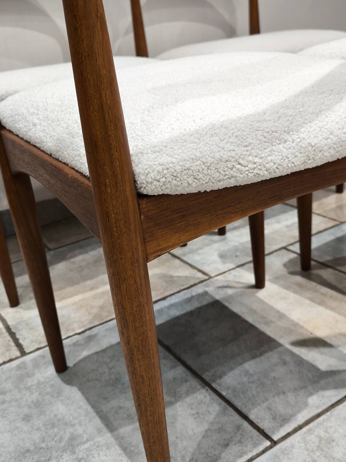 4 vintage Scandinavian teak chairs by Johannes Andersen 1960