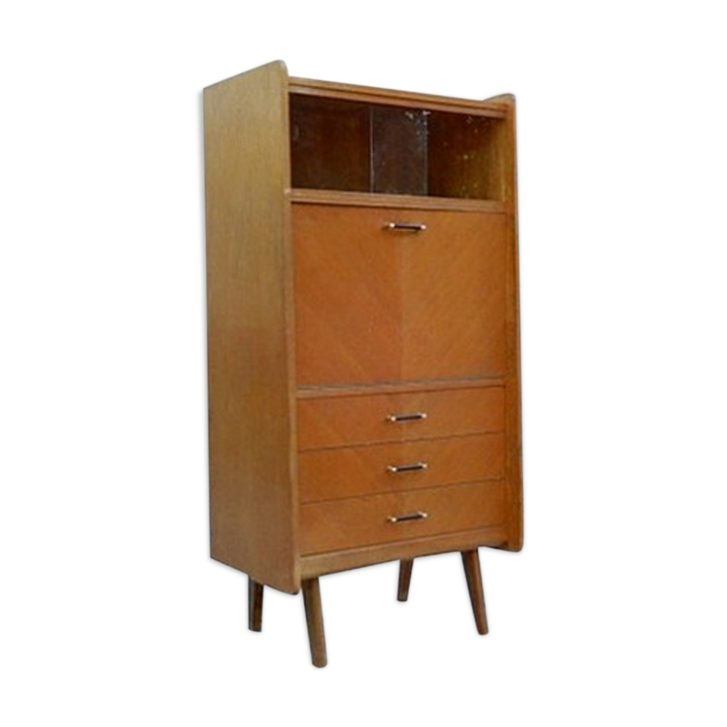 Vintage secretary 1950 clear solid wood