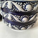 Blue glazed stoneware pot RM Stein – Reinhold Merkelbach, 1960s