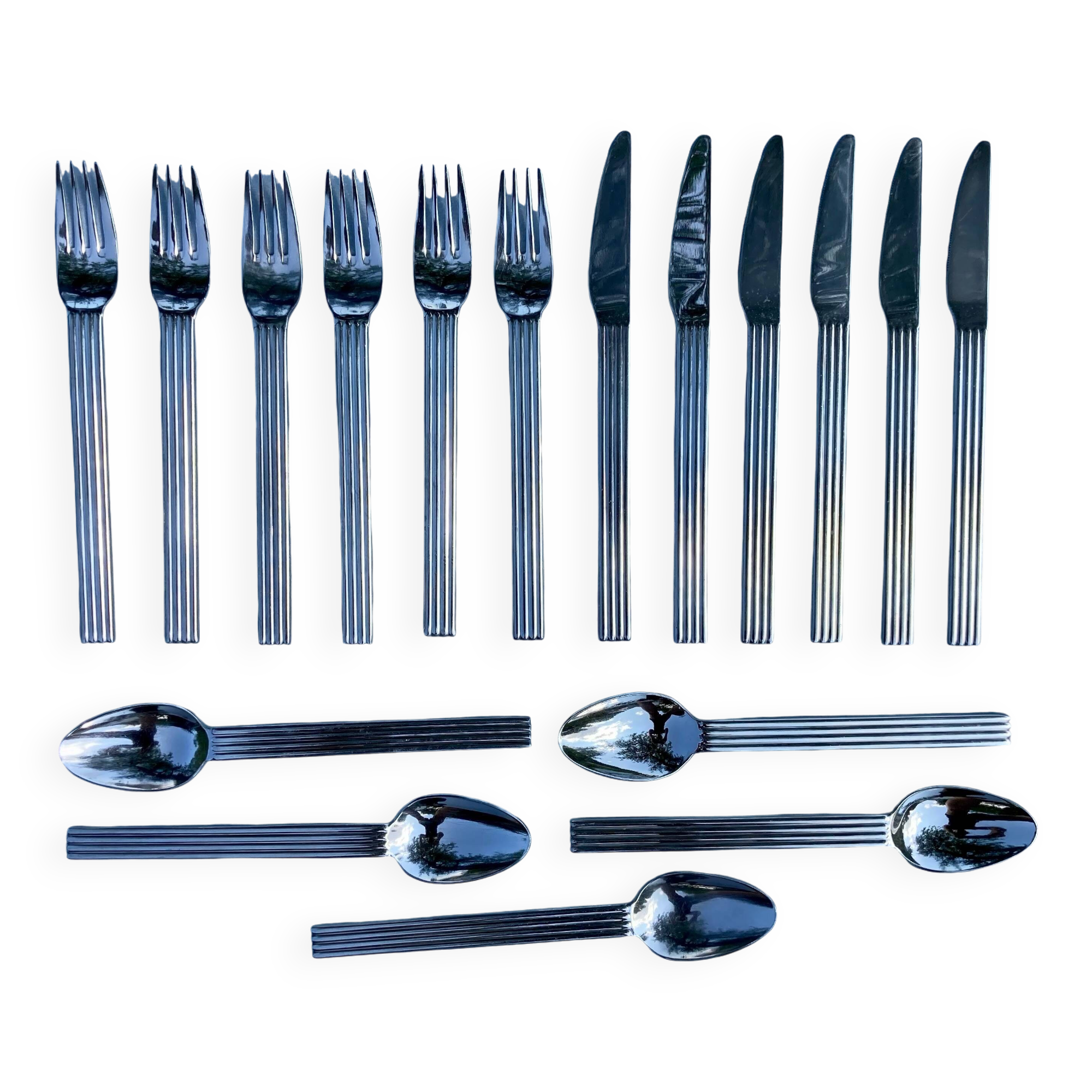 Set of 18 Strateg IKEA Flatware Cutlery Set, 1990s, Design by Ehlen Johansson