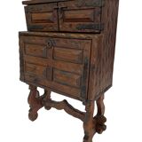 Vintage brutalist spanish wall cabinet cupboard design