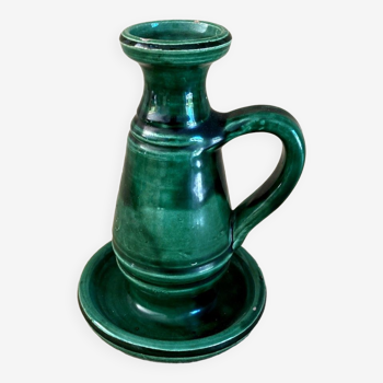Vase vintage / bougeoir ancien en grès