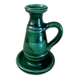 Vase vintage / bougeoir ancien en grès