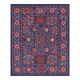Vintage hand-embroidered tribal tapestry 245x303 cm