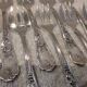 12 silver-plated oyster forks by silversmith Francois Frionnet, Floria