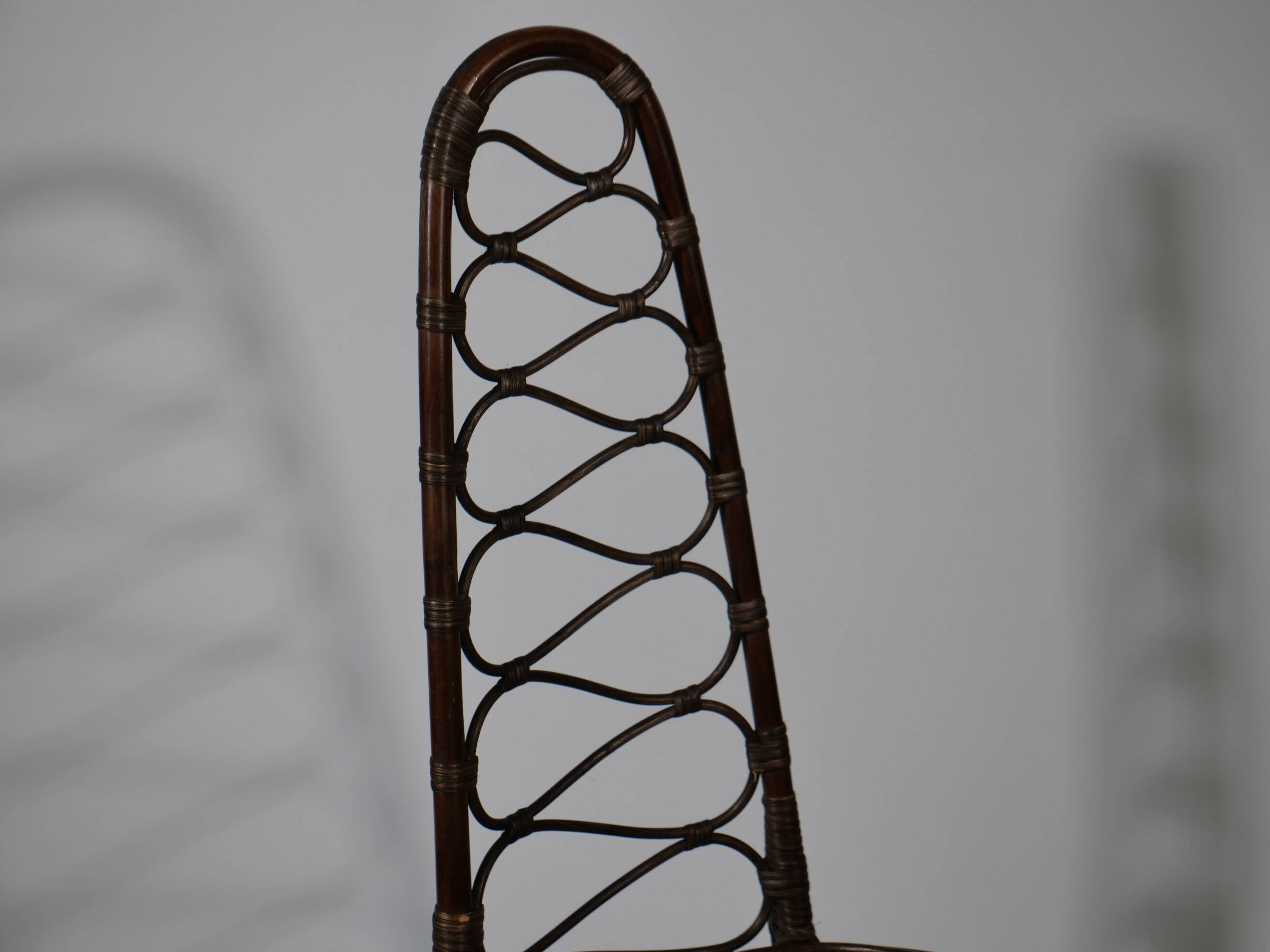 Chaise Haute en Bambou par Dirk Van Sliedrecht pour Rohe Noordwolde, 1950s