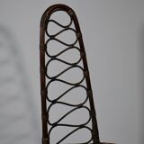 Chaise Haute en Bambou par Dirk Van Sliedrecht pour Rohe Noordwolde, 1950s