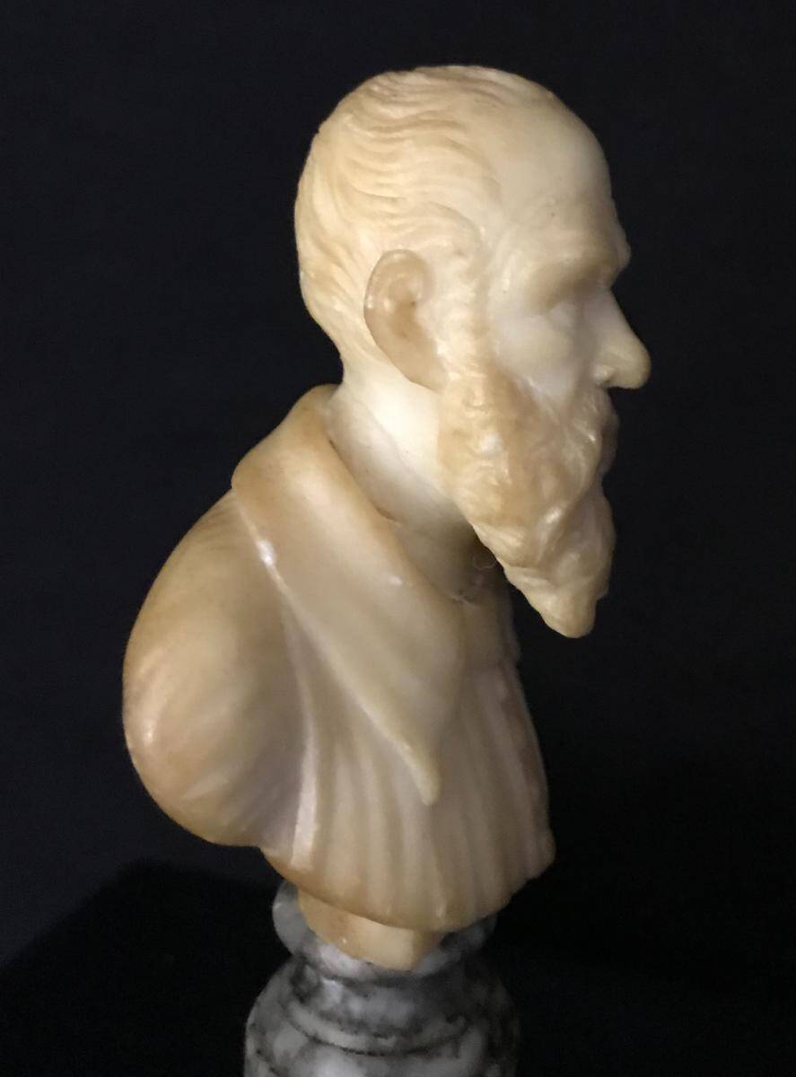 Buste en albâtre fin XIXème siècle, Italie