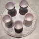 Vintage ceramic egg service by Jean Austruy